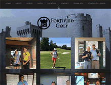 Tablet Screenshot of fortifiedgolf.com